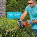 BLACK+DECKER Hedge Trimmer with Saw, 20-Inch, Lightweight and Compact Design, Full Wraparound Handle, Corded (BEHTS300)