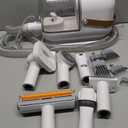 Dog Grooming Vacuum Kit - 3L Vacuum with 7 Tools, Low Noise Electric Clipper and Brush for Pet Shedding at Home, White