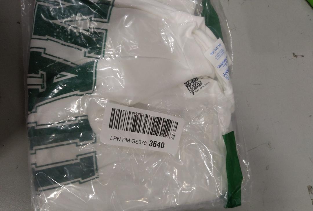 Men's  T-shirt White and Green Color -2XL