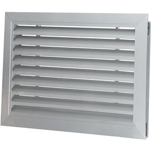 Door Vents for Interior Doors Two Sided, 20 x 12 Door Louver Vent Aluminum Louvered Door Vent Silver Door Air Vent Grille for Bathroom Garage Cabinet