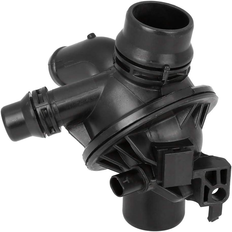 X AUTOHAUX 11537580627 Car Engine Coolant Thermostat for BMW 535i (F10) 3.0L 6 Cyl (24 Valve) 2011-2016
