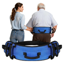 Rhino Valley Gait Belt for Senior with 7 Handles, 59" Anti-Slip Gate Belts Medical for Elderly, Transfer Belt with Quick Release Buckle, Elderly, Physical, Handicap, Bariatric Therapy, Blue & Black