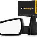 For Chevy Malibu 2013 2014 2015 Door Mirror Driver Side | Power Glass | Heated | With Turn Signal Light | Non-Folding | Textured Black | Replacement For GM1320487 | 22860542, 22860562