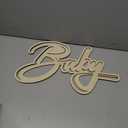 Oh Baby Wood Sign - Gender Reveal Background Decoration, Baby Shower Wall or Door Hanging Wooden Backdrop Decor Photo Props