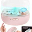 Electric Nail Clipper Upgraded 3 in 1 Automatic - with Polishing, Dust Storage & LED Light, Nail File Toenail Trimmer, Gifts for Women Men Mom Her Him Kids Adults Senior Baby Teacher Students (Pink)