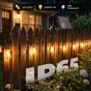 Brightown 58FT Solar String Lights Outdoor Waterproof with Remote, 25+1 LED Shatterproof Bulbs, Dimmable & Timable, 3 Light Modes - Commercial Grade Patio Lights for Garden Backyard Party Decor
