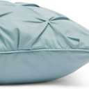 Amazon Basics Lightweight, Soft King Size Comforter Set, All-Season Down-Alternative 3-Piece Bedding, Pinch Pleat Design with Piped Edges, Spa Blue