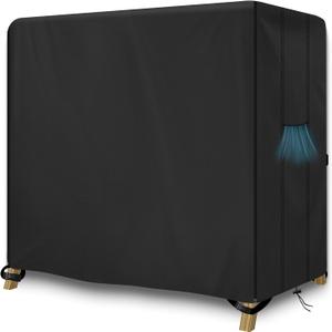 2/3Triple Seater Hammock Glider Cover, Upgraded 600D Heavy Duty Oxford Cloth Outdoor Swing Cover, UV Protection & Windproof, Waterproof Glider Canopy Cover Replacement (86 x 48 x 67 inch, Black)