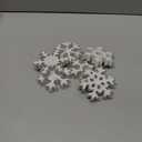 6Pcs Christmas Wooden Snowflake Decor Winter Snowflakes Table Signs Centerpieces Decorations Standing for Xmas Holiday Party Home Tabletop (Retro)