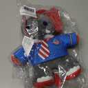 Patriotic Stars-and-Stripes Elephant Plush - Ideal Trump Merchandise Gift or Decoration with Teddy Bears for July 4th and Trump Memorabilia Enthusiasts!