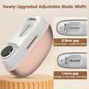 Adjustable Blade Opening Electric Nail Clip (Pink)