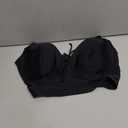 Plus-Size Full-Busted Supportive Underwire Swimsuit Bikini Top (Black, XL, 38D)