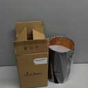 Wellmet BlackGold 6"x 6"x10" Lampshade, No Assembly Required, Classic Modern Lamp Shade for Table Lamp, Bedside Lamp, Floor Lamp, Fabric Drum Lampshade, Spider Fitter