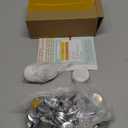200 Sets Button Maker Supplies, 0.98 inch / 25mm Button Parts Buttons Supplies, Approx. 1 in Blank Badge Parts with Blank Paper for Buttons Maker Machine Pin Maker Press