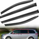Window Visors Sun Rain Guards - Window Deflectors for Car 4-Pack Vent Shade Deflector Replacement for Sienna 2011-2019