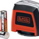 BLACK+DECKER Laser Level, Self-Leveling, 360 Degree Wall Attachment, AA Batteries Included (BDL220S)