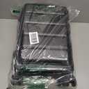 Expandable 20Inch Carry On Luggage Airline Approved - Front Pocket Hardside Travel Suitcase Unbreakable -with Cup Holder,USB Charge,Side Pothook, 360Spinner Wheels, TSA Lock, Black