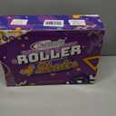 Nattork Roller Skates for Kids Boys Girls, 4 Size Adjustable Rollerskates with Light Up Wheels for Children Beginners for Outdoor Indoor (Large (3-6), Purple)