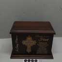 Cremation Memorial Urns for Human Ashes Adult Male Female, Wooden Box and Casket for Ashes Men Women Child, Large Burial Funeral Urns, Holds Up to 270 LBS