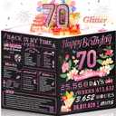 70th Birthday Card for Women,Jumbo Pop Up 70th Birthday Cards for Her Friend,Back In 1956 Happy 70 Year Old Birthday Decorations for Wife Daughter Mom Funny Birthday Gifts,Rose Gold