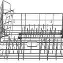 Upgraded W10139223 Dishwasher Lower Rack Replacement Parts for Maytag Jennair Dishwasher Rack MDBD820AWW MDC5100AWB Lower Dishrack Maytag Dishwasher Bottom Rack Drawer Assembly Basket Wheels