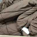FUANNA Queen Comforter Set 7 Pieces, Brown Comforter, Soft Bed in a Bag