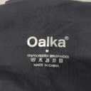 Oalka Women's High Waisted Shorts Yoga Workout Bermuda Long Hiking Shorts with Pockets (Medium, 10" Black)