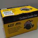 AODERTI Cordless Circular Saw for DEWALT 20V MAX Battery, 7-1/4 Inch Brushless Power Circular Saws, 0-50 Degree Level Capability, Lightweight with 2 Blades for Plastic, Wood working Tool Only