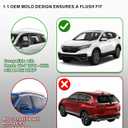 Roof Rack Cross Bars for 2012-2022 Honda CRV CR-V with Naked Roof, Heavy Duty Aluminum Cargo Crossbars with Metal Lock, Low Wind Noise, 265 LBS Load Capacity for Kayak Bike Cargo Box