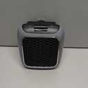 Ontel Handy Heater Turbo Wall Outlet Plug In Heater  Portable Indoor Ceramic Space Heater w/Adjustable Thermostat, 12-Hour Timer, Auto Shut Off, Quiet  Plug In Wall for Office, Bedroom, Camping