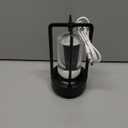 Portable Metal Table Lamp for Indoor/Outdoor ,Rechargeable Cordless LED Lamp, 3-Colour Infinitely Dimming Battery Powered Small Desk Lamp, Restaurant/Bedroom/Bar/Coffee Shop/Camping Light (Black)