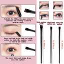 21 Pieces eyebrow brush eyelash separator eyeliner brush eyelash comb eye shadow brushes set eye shadow applicator sticks nose contour brush professional Makeup Grooming Tool Set US205