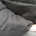 Bedsure Comforter Duvet Insert - Quilted Comforters Oversized King Size, All Season Duvet, GentleSoft Down Alternative Bedding, with 8 Tabs, Gifts for Women/Men, Grey, Oversized King 116 x 98 Inches