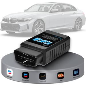 BM3 WiFi Adapter, Support Ethernet and WiFi to OBD2 Diagnostic&Coding Scanner Tool for BMW F/G/I/Mini Series,Compatible with BootMod3,BimmerCode,MHD,ISTA,Car Code Reader for iOS,Android,Windows