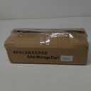 SPACEKEEPER Slim Rolling Storage Cart, 3 Tier Storage Organizer Laundry Room Organizer Mobile Shelving Unit, Multi-Purpose for Kitchen Office Bathroom Laundry Narrow Places, Gray (Grey)