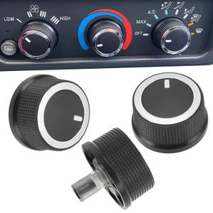 3 Pack 84141127 Control Knob Compatible with Chevrolet Express 2008-2021, Compatible with GMC Savana 2008-2017 Climate Control Knob 84793085 Air Conditioner Heater Control Switch Knob