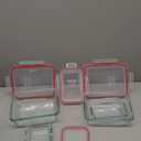 Pyrex Freshlock (4-Pack) Mixed Sized Glass Food Storage Containers Set, Airtight & Leakproof Plastic Locking Lids BPA-Free, Meal Prep Containers Set, Freezer Dishwasher Microwave Safe