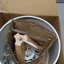 EDISHINE Small Cute Table Lamp, Wood Tripod Nightstand Lamp, Mid Century Bedside Lamp with Linen Fabric Shade for Nursery, Living Room, Bedroom, End Table, UL Listed, 14.2 Inch, ON/Off Switch