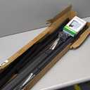 Zonon 24 x 36 Inch A Frame Sandwich Board Sign with Solar Lights Sandwich Sidewalk Board Double Sided Folding Sign Holder for Outdoor Street Advertising Poster, Black (Frame Only)