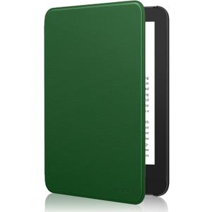 MoKo Case Fits 6" All-New Kindle(11th Generation-2024/2022 Release), Lightweight Shell Cover with Auto Wake/Sleep for Kindle 2024/2022 11th Gen e-Reader, Lotus Leaf Green