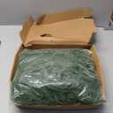 Artificial 2Pcs 5Ft Norfolk Pine Garlands, Real Touch Christmas Winter Pine Garland, Thick Deluxe Faux Green Greenery Garland for Table, Fireplace, Stairs, Mantle, Indoor Outdoor Christmas Decorations