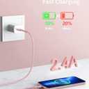 iPhone Charger 6FT 2Pack, Lightning Cable [Apple MFi Certified] iPhone Fast Charging Cord Compatible with iPhone 14/13/12/11 Pro Max/XS MAX/XR/8/7/Plus/6S/6/SE/5S/iPad (Pink)