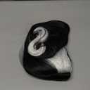 Long Black Curly Wavy Wigs for Women with White Highlight Hair Wig Heat Resistant Synthetic Wig for Halloween Cosplay Use