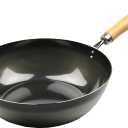 Pearl Metal HB-2406 Tsubamesanjo Iron Frying Pot, 11.0 inches (28 cm), Induction Compatible, Deep Type, The Iron, Black