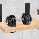 2 Pack - L 6" x H 4" x W1.5, 5mm Thick Black L Shelf Bracket, Iron Shelf Brackets, Metal Shelf Brackets, Floating Shelf, Shelf Supports