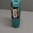Ion8 1 Litre Water Bottle with Times to Drink, Leak Proof, Flip Lid, Carry Handle, Dishwasher Safe, BPA Free, Soft Touch Contoured Grip, Ideal for Gym, Health and Fitness, 32 oz, Teal