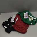 wegreeco Washable Female Dog Diapers (Pack of 3) (Large (15"-17" Waist), Burgundy, Black, Jade)