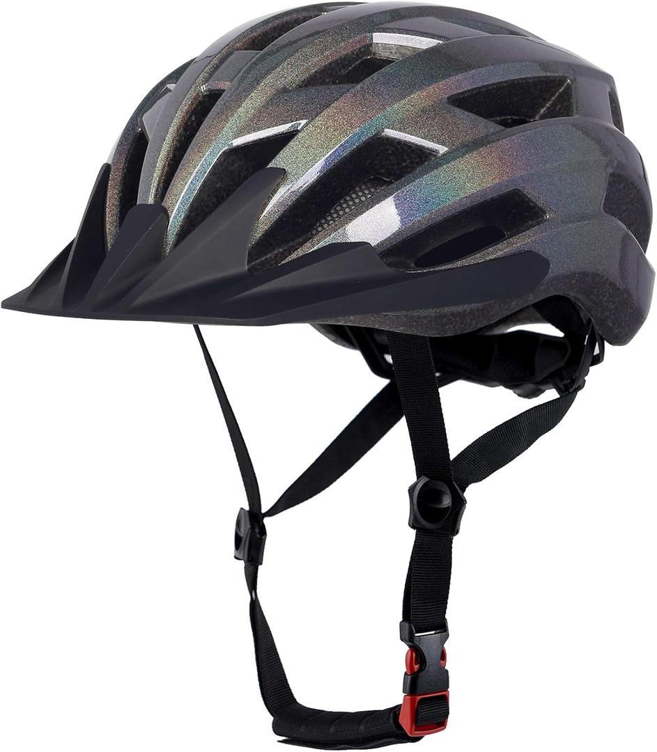 Bilaki Bike Helmet for Adults Women Men Youth Kids, Lightweight Mountain Road Bicycle Cycling Helmets with Adjustable Dial & Removable Visor, M: 54-58 cm / 21.3-22.8 inch
