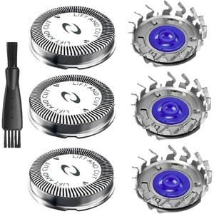 3PCS HQ56 Replacement Shaver Heads for HQ3 HQ4 HQ55 HQ56 HQ6,Replacement Shaver Head Compatible with Philips Norelco HQ300 HQ442 HQ916 HS190 HQ6990 Electric Shavers etc.