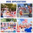 Batiyeer 500 Pcs 250th Small American Flags on Stick 4 x 6 Inch Mini American Handheld USA Flags Polyester 4th of July Decorations with Safety Golden Spear Tops for Memorial Day Independence Day